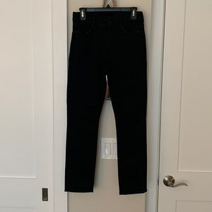 Mother mid rise dazzle black jeans